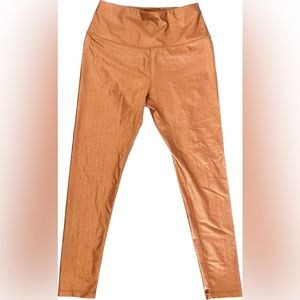 NWT Calia Orange Shimmer High Rise 7/8 Leggings Energize Collection Size Small.